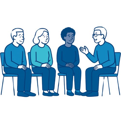 Progress report graphic – support group